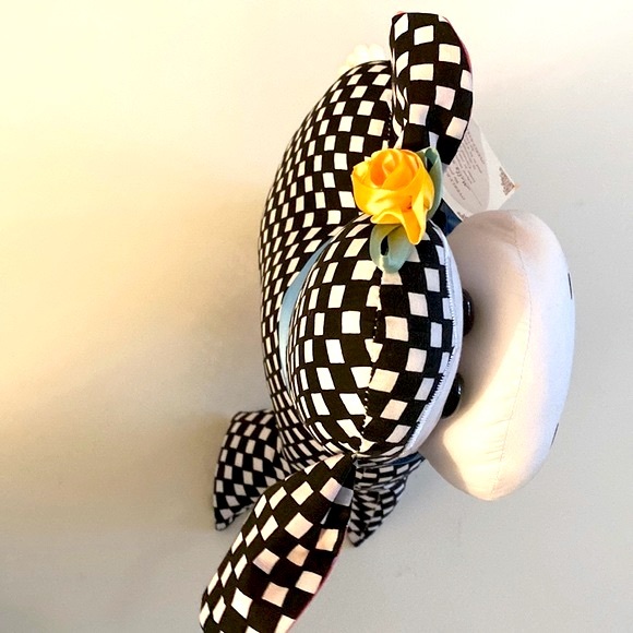 Overly Raker Molly Moo Stuffed Standing 1994 Cloth Black White Cow Collection - Picture 10 of 13